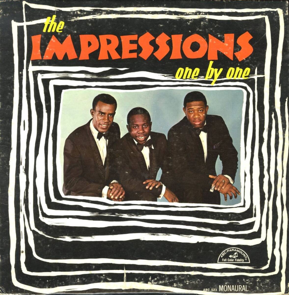 USオリジLP!MONO The Impressions / One By One 1965年作【ABC-Paramount / ABC 523】Curtis Mayfield カーティス・メイフィールド拍卖