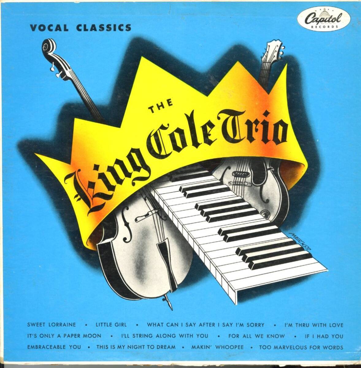 USオリジ MONO LP! The King Cole Trio / Vocal Classics 55年【Capitol Records / T 591】 It's Only A Paper Moon ナットキングコール拍卖