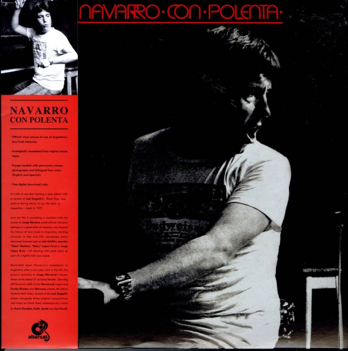 2020年 ドイツ盤LP!Jorge Navarro / Navarro Con Polenta【Altercat Records / ALT011】ホルヘ・ナバーロ Led Zeppelin カヴァー拍卖
