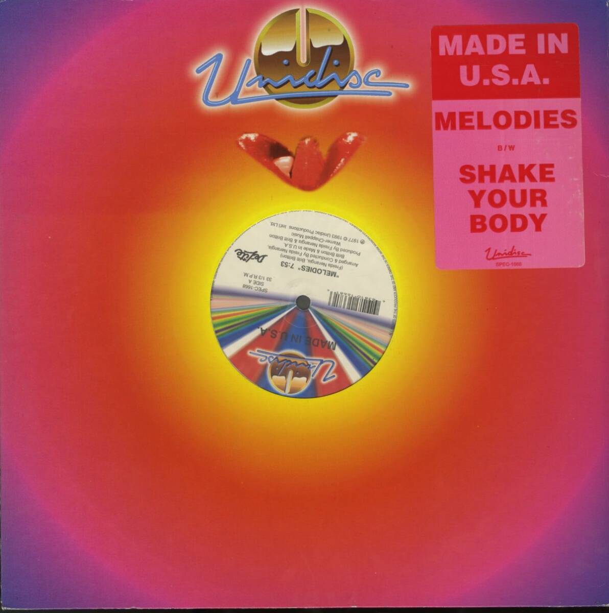 US盤12インチ!Made In USA / Melodies・Shake Your Body【SPEC-1668】メイド・イン・U.S.A. Jann Harrison Freida Nerangis Disco Garage拍卖