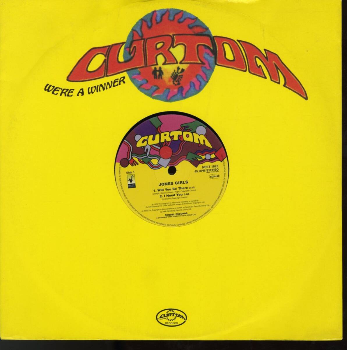 UK盤12インチ!Jones Girls / Will You Be There【Sequel Records / NEET 1023】ジョーンズ・ガールズ Soul Funk Disco拍卖