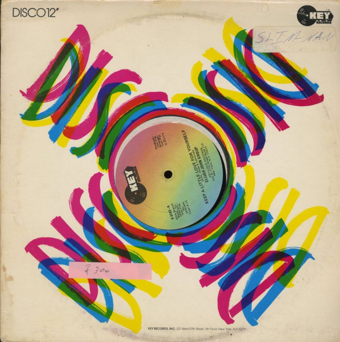 US盤12インチ!Elijah John Group / Keep A Little Love For Yourself【Keylock Records / DJ K 5102 DA】イライジャ・ジョン Disco拍卖