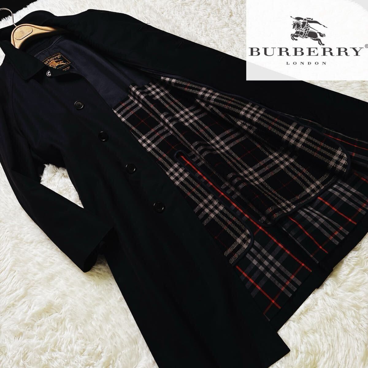 b22 極美●奇跡の宝石カシミヤシルク●定価30万●BURBERRY PRESTIGE COLLECTION●最高級ステンカラーコート バーバリーコート メンズ拍卖