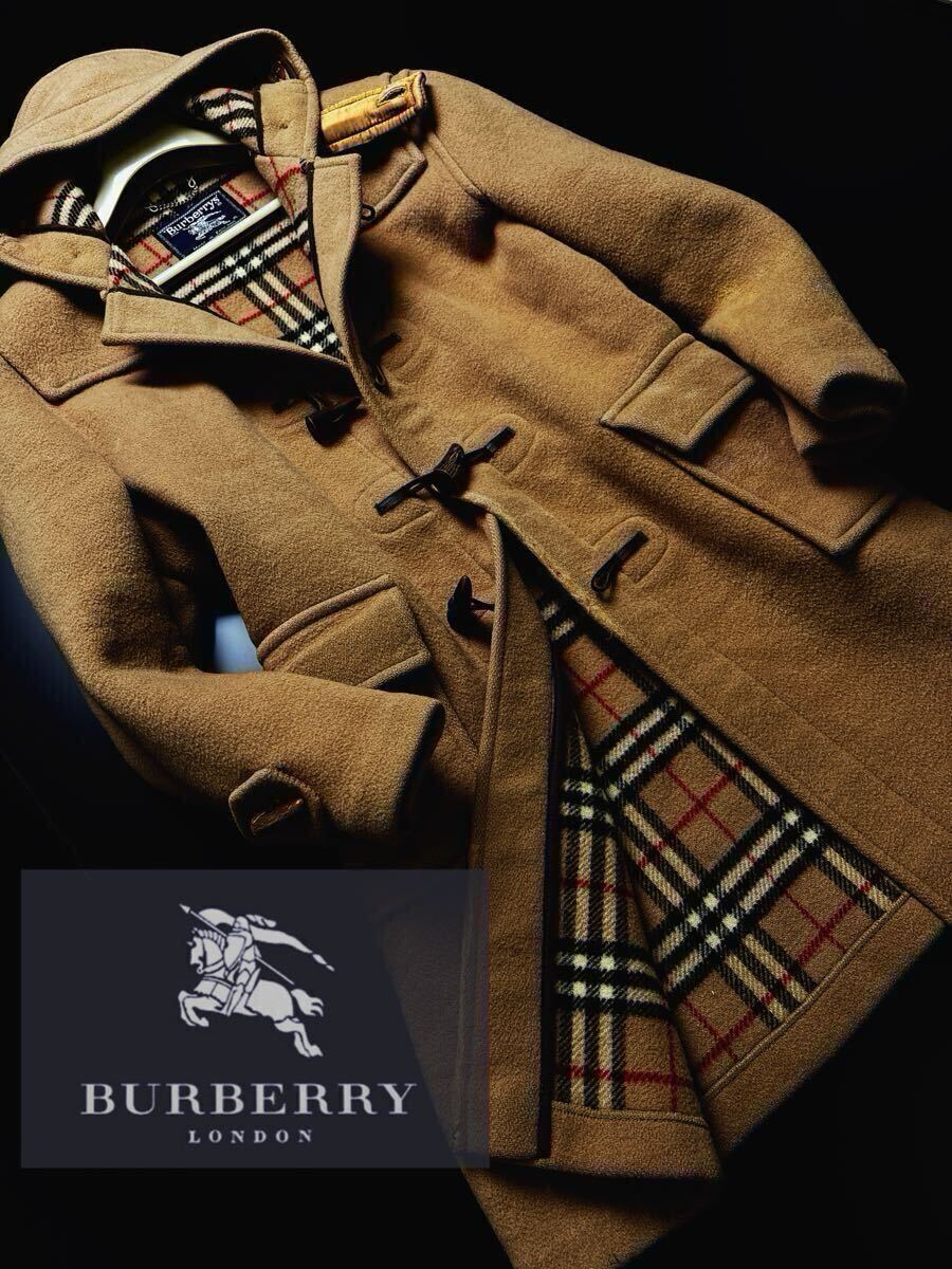 B34イギリス製!!!定価25万●BURBERRY LONDON●speciality duffle ウール100% ダッフルコート バーバリーコート メンズ 別格!L拍卖