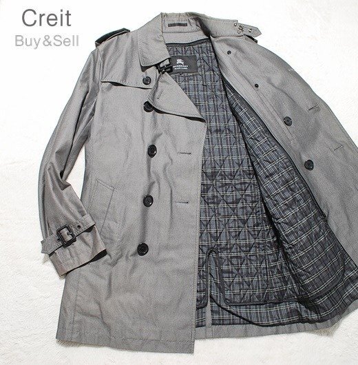 D124■良品人気モデル★BURBERRY BLACK LABELバーバリーブラックレーベル★Mサイズ取外しキルティングライナージャケットブルゾンコート拍卖