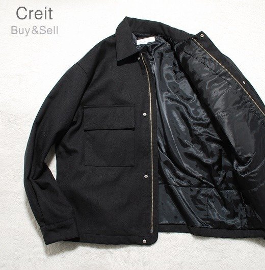 D130■未使用級美品★UNITED ARROWSユナイテッドアローズビューティーアンドユース★Lサイズクリーニング済ウール混ジャケットブルゾン拍卖