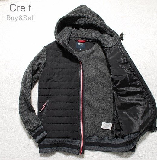 D20■人気ハイブリッドモデル★BEAMS HEARTビームスハート★Mサイズフードジャケットブルゾン拍卖