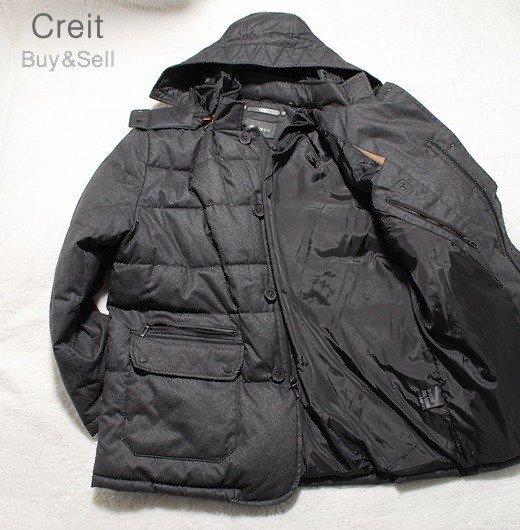 D145■新品/希少XLサイズ★TUMI トゥミ ダウン ジャケットT-TECHティーテック取外しフード中綿ジャケットブルゾン拍卖