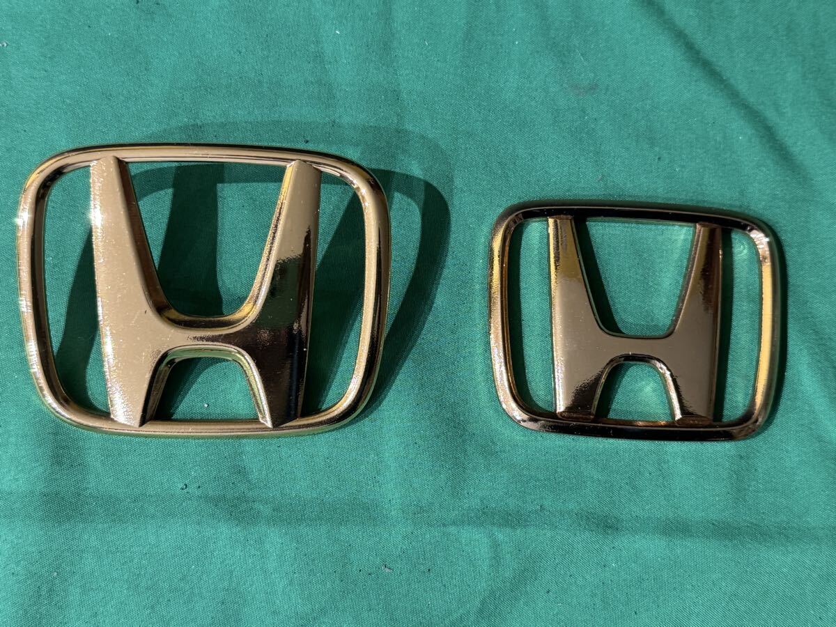 希少 ホンダ ゴールド エンブレム Hマーク 2個セット 当時物 USDM JDM 送料無料拍卖