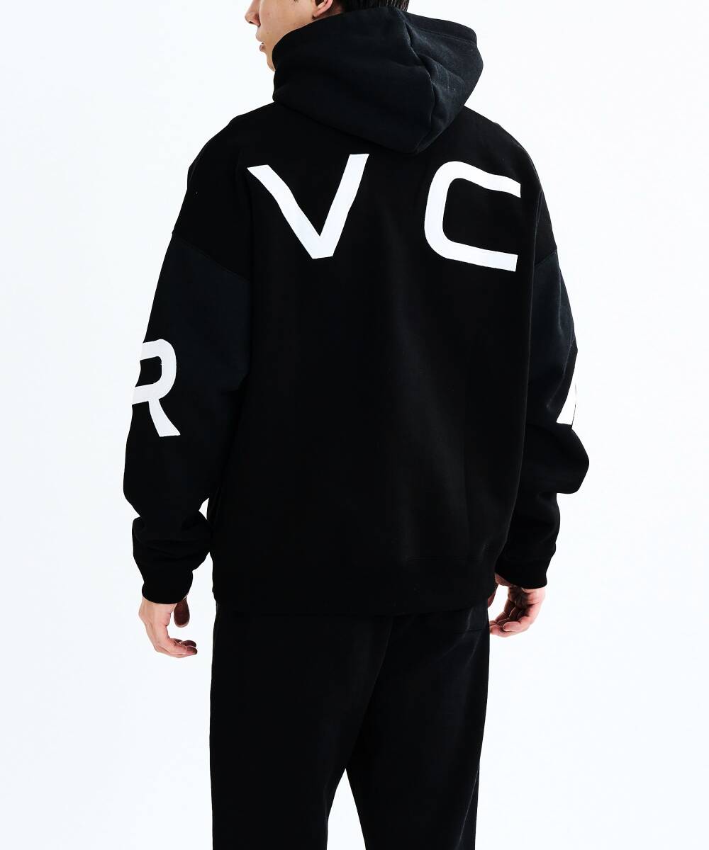 ★送料無料★2025秋冬 新品【RVCA/ルーカ/ルカ】BACK SIDE ARCH RVCA HD パーカー BLK メンズL BF042015拍卖