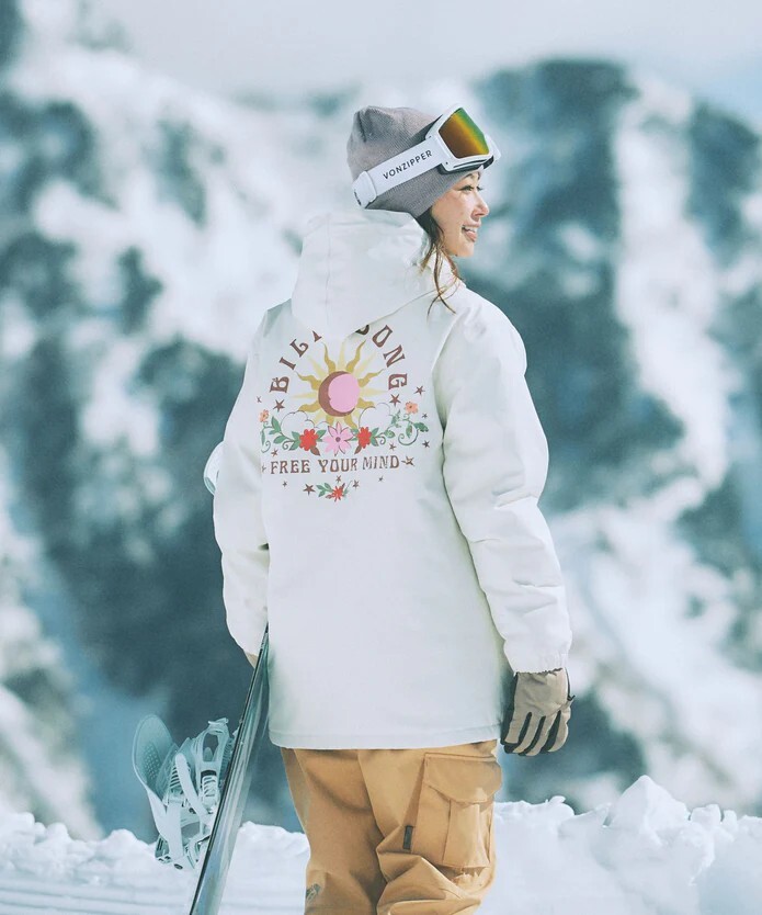 ★送料無料★2025/2026新品【BILLABONG/ビラボン】COACH スノージャケット CRM レディースL BF01L752拍卖