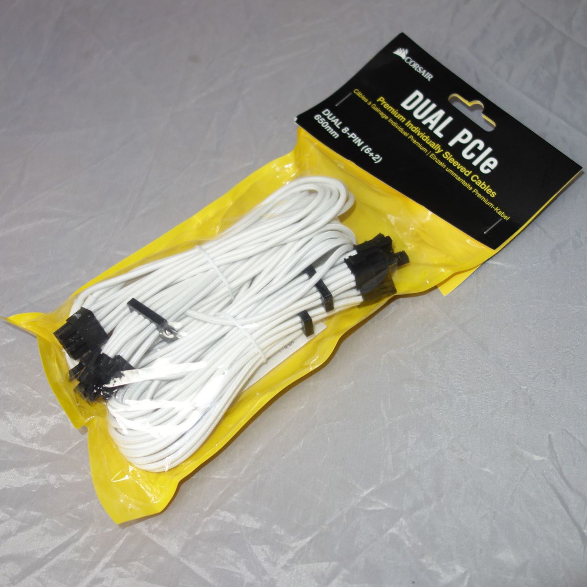 【PCIe用ホワイトケーブル】 CORSAIR PCIe Type4 Gen4ケーブル・CP-8920252 【送料込】拍卖