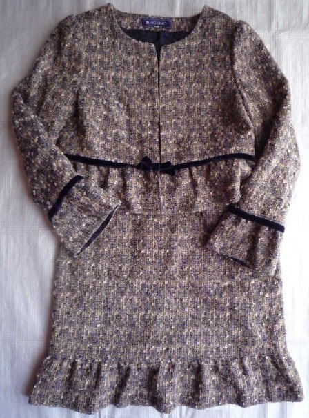 エムズグレイシー◆長袖ジャケットとスカートのスーツ★38★9号★M'S GRACY★紺色系拍卖