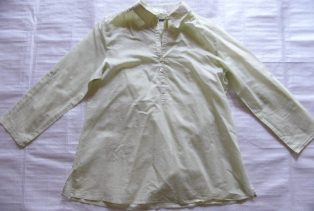 自由区◆長袖チュニックブラウス★40★11号★大きいサイズ★アップルグリーン拍卖