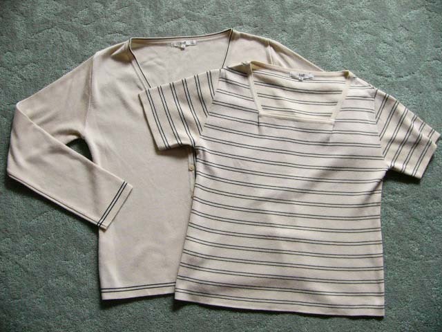 23区◆長袖カーディガンと半袖ニットのツインニットアンサンブル★ 44★13号★大きいサイズ拍卖