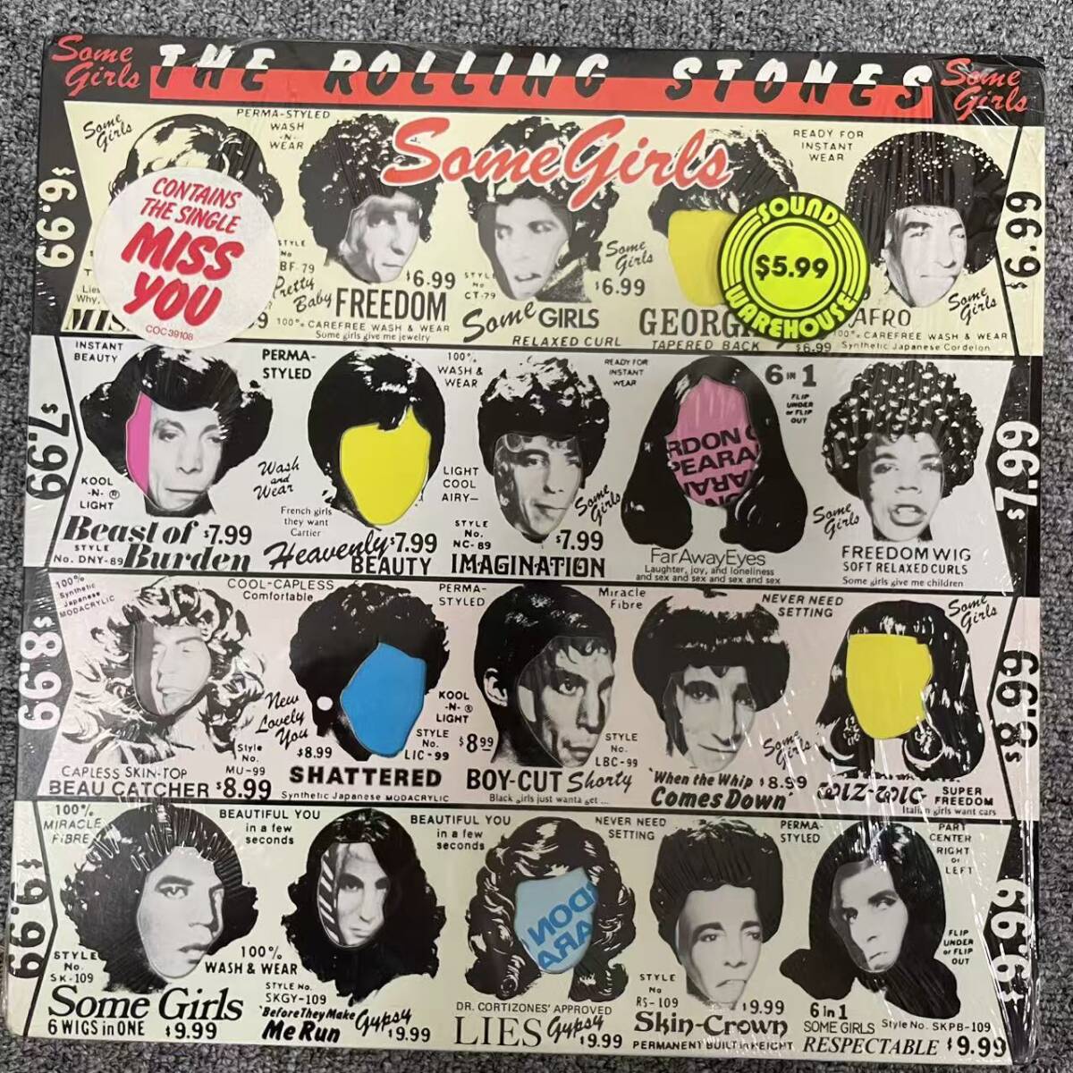 シュリンク付/US盤 ROLLING STONES/SOME GIRLS/ROLLING STONES COC39108 /NF101511拍卖