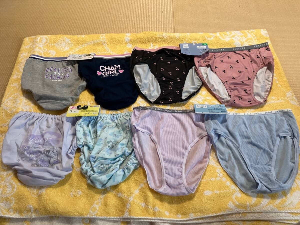 女児向けショーツ8枚 サイズ165センチ拍卖