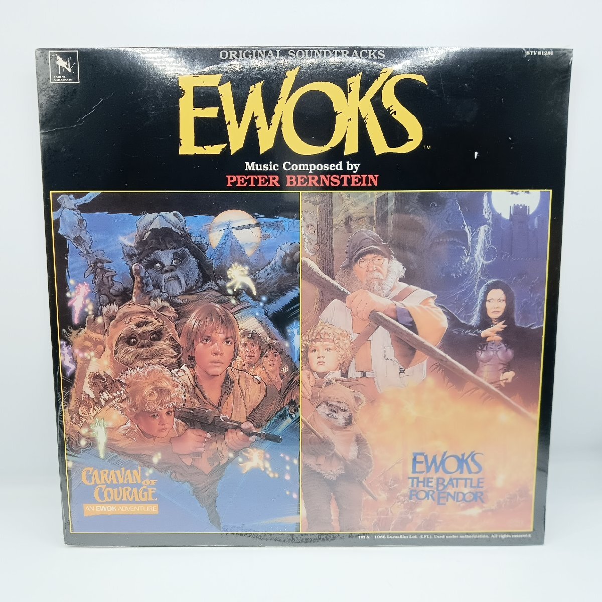 ★未開封◇Peter Bernstein Ewoks: Caravan of Courage / The Battle for Endor (Original Soundtracks) (LP) STV 81281拍卖