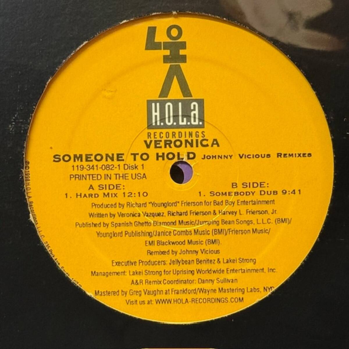 ★Veronica - Someone To Hold (Johnny Vicious Remixes)(★盤面極上品!)(2 x 12")拍卖