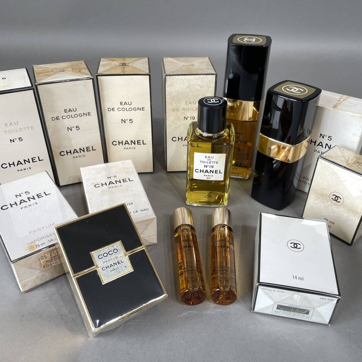 MS3531 未使用多数 CHANEL シャネル 香水 N°5 N°19 COCO GABRIEL 15点 まとめて (検)高級 オードトワレ コロン リフィル パルファム拍卖