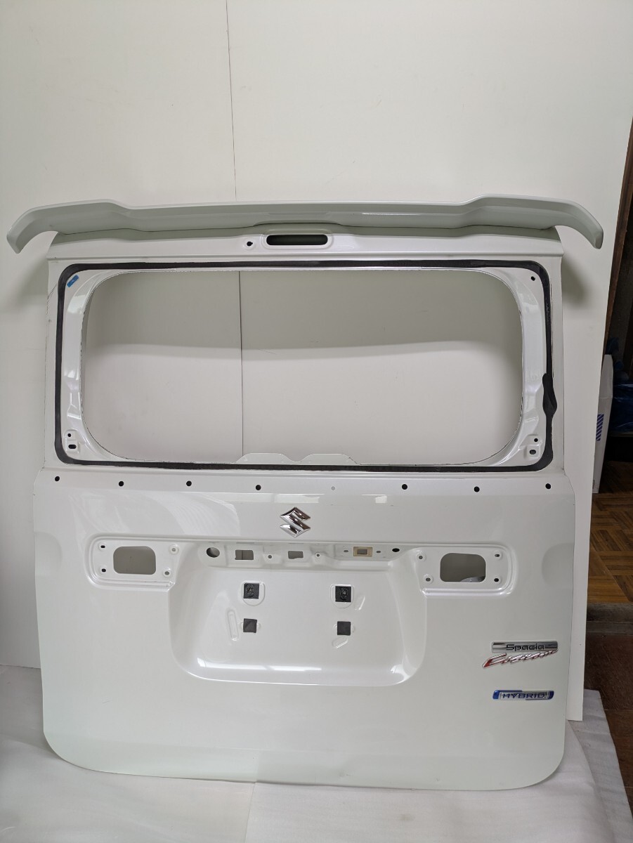 スズキ純正 MK53S スペーシアカスタム リアゲート/バックドア スポイラー付 パールホワイト 棚番G-1212拍卖