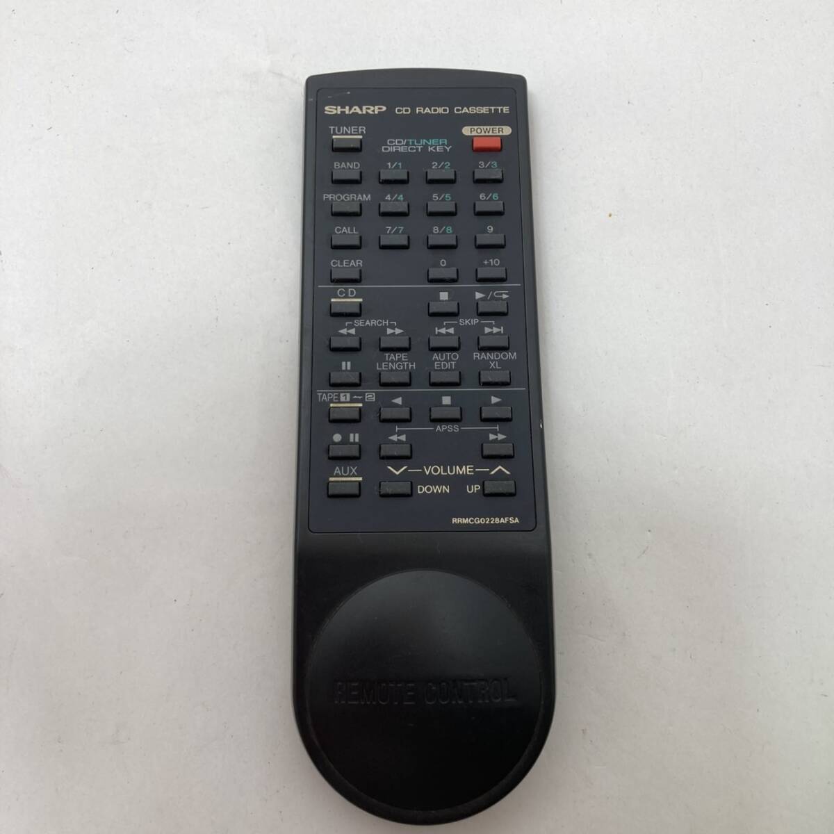 【シャープ 純正 リモコン 23D13】動作保証 即日発送 RRMCG0228AFSA CDバブルラジカセ オーディオリモコン拍卖