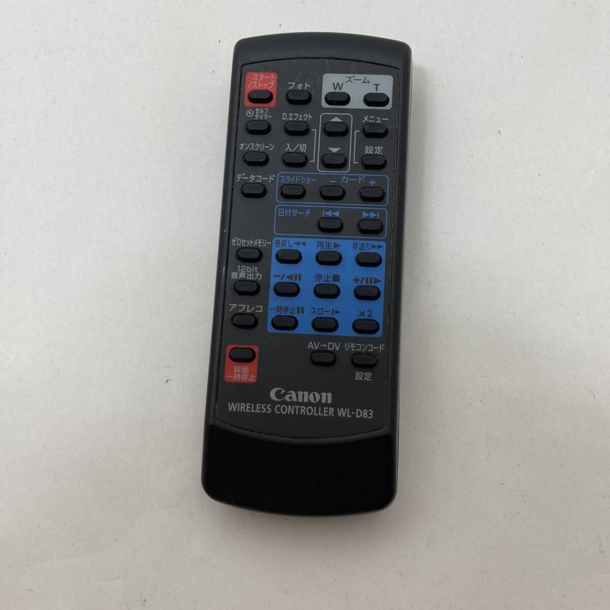 【キャノン 純正 リモコン 23Y14】動作保証 即日発送 Canon ビデオカメラ用 WL-D83拍卖