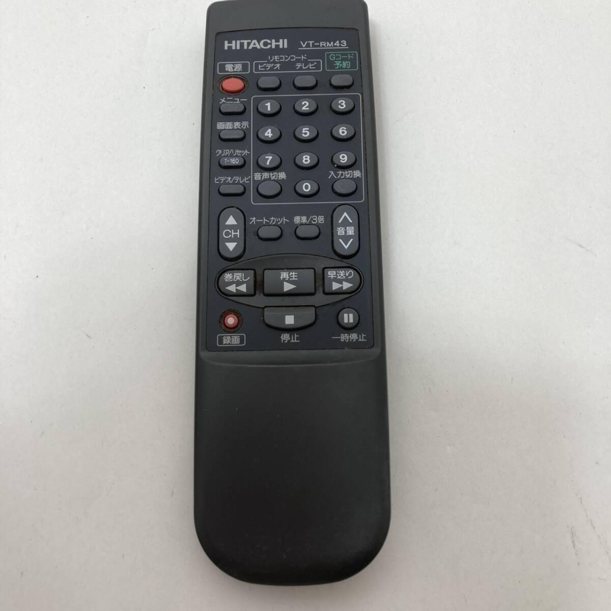 【日立 純正 リモコン/ 23T09】動作保証 即日発送 VT-RM43 ビデオリモコン拍卖