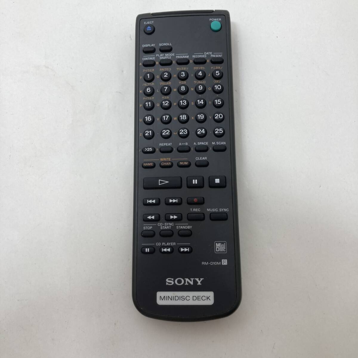 【ソニー 純正 リモコン 23M03】動作保証 即日発送 RM-D10M MDデッキ MINIDISC DECK MDS-JE700 MXD-D1拍卖