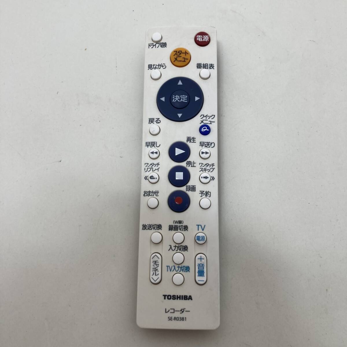 【東芝 純正 リモコン 23M17】動作保証 即日発送 SE-R0381 ブルーレイレコーダー REGZA用 シンプルリモコン拍卖