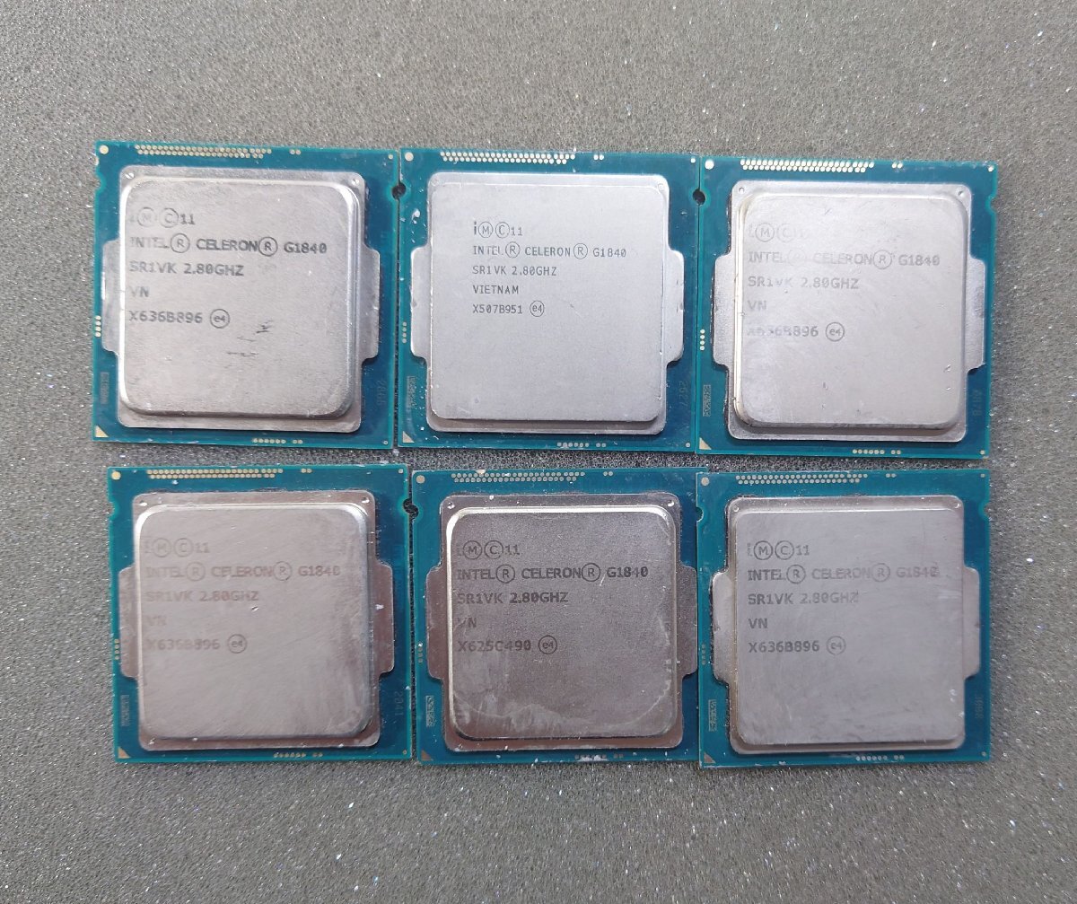 KN5416 【現状品】 CPU intel Celeron G1840 SR1VK 6個セット まとめ売り拍卖