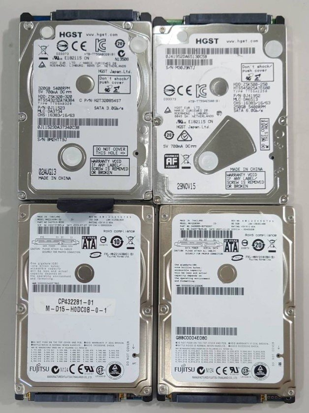 KN2587 【中古品】4個セット HGST FUJITSU 40GB 320GB 80GB 160GB HDD拍卖