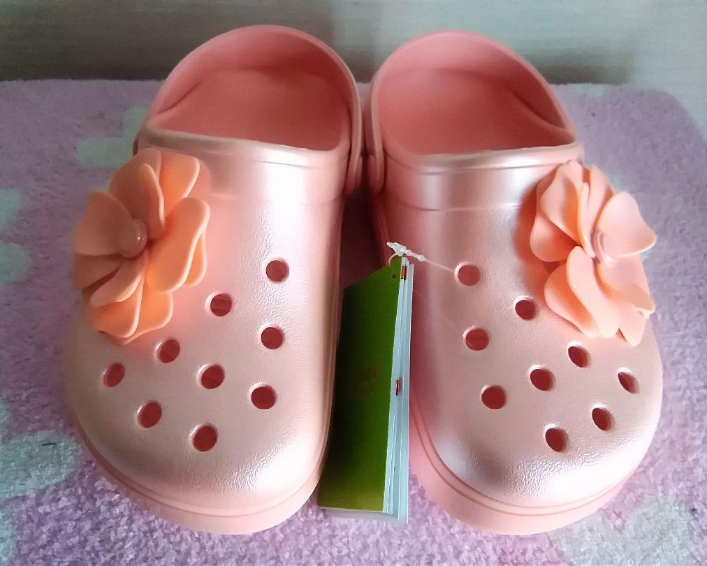 クロックス クラシック vivid blooms clog ヴィヴィッド ブルームズ クロッグ メロン J3(21cm)拍卖