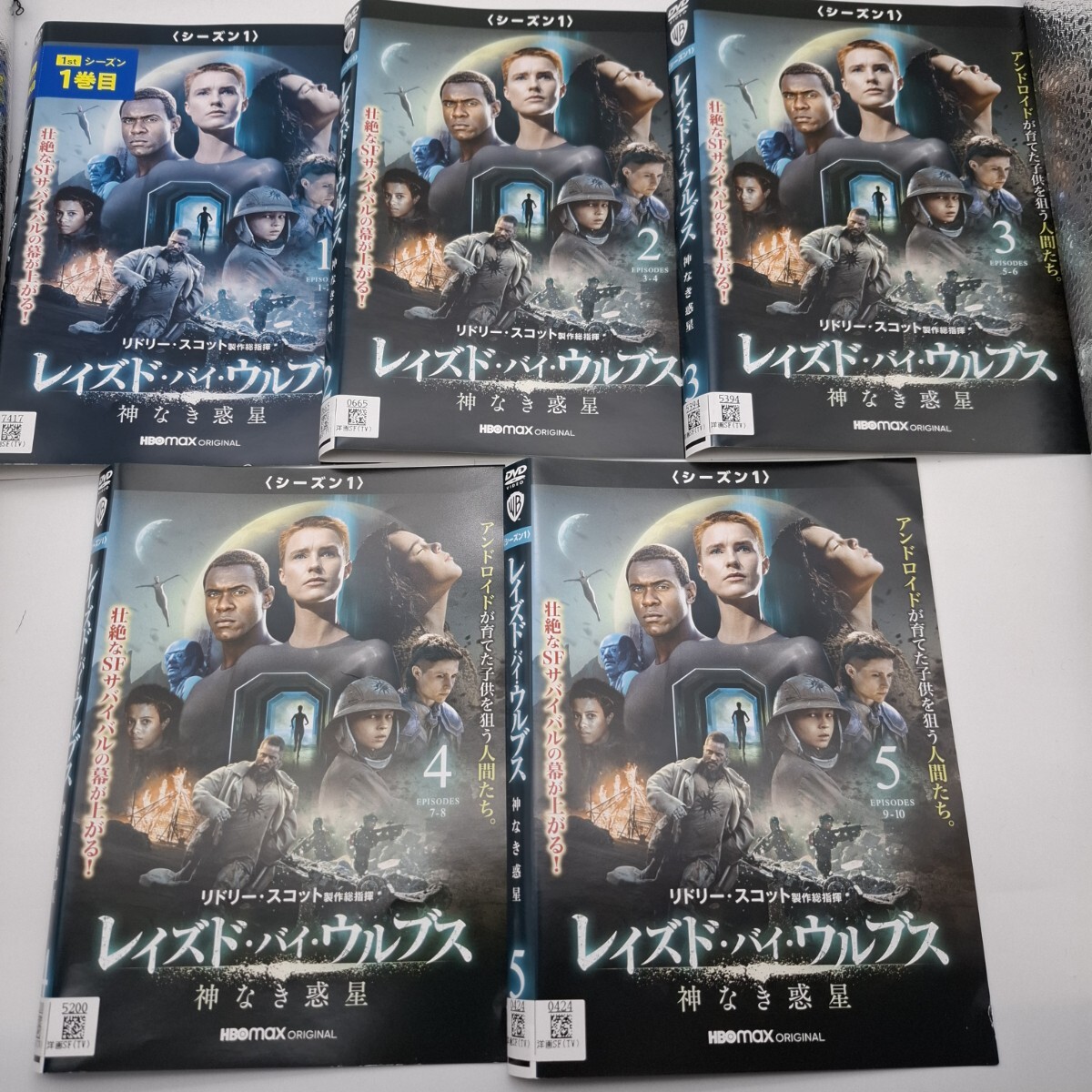 D-0268★レンタル落ち DVD ケース無し★ レイズド・バイ・ウルブス 神なき惑星 全5巻 リドリー・スコット 海外ドラマ SF拍卖