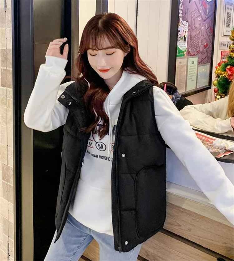 ダウン トレンド ダウンベスト 厚手 コート スリム 大きいサイズあり 4XL オフホワイト拍卖