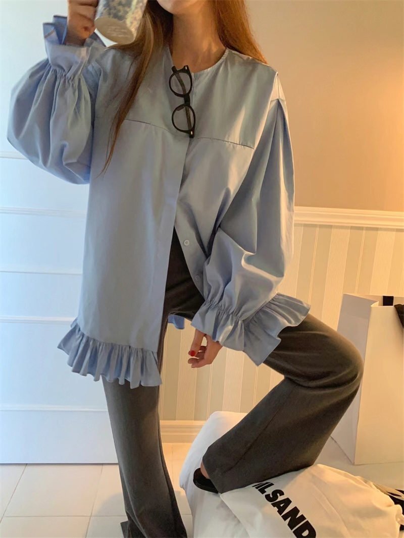 カジュアル系 トップス シャツ/ブラウス フリー ブラック拍卖