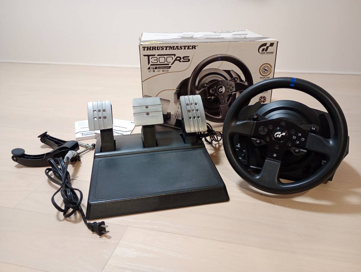 【完動品ですが訳あり】Thrustmaster スラストマスター ステアリングコントローラー T300 RS GT Edition 中古品拍卖