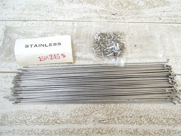 ■M★新品!ホシ ステンレス スポーク★15×245mm/72本■/S872拍卖