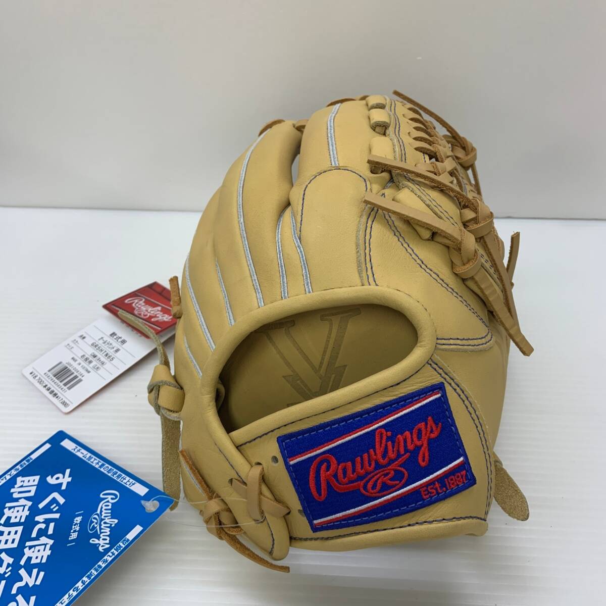 ローリングス Rawlings デュアルパルムテック 軟式 大人 一般 オールラウンド グローブ グラブ 右投げ GR5HTN65 タグ付き 野球 6411拍卖