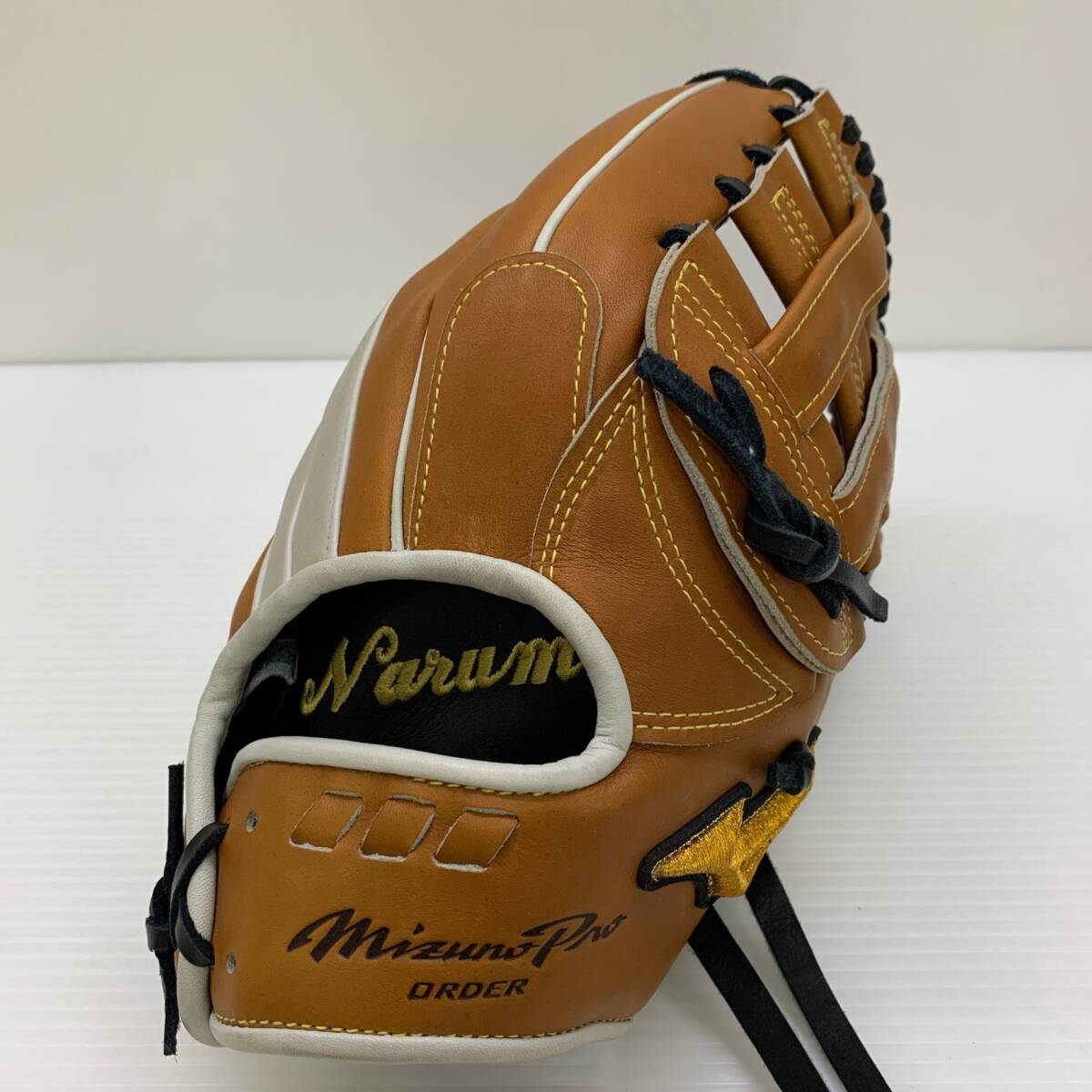 ミズノ MIZUNO ミズノプロHAGAJAPAN 軟式 大人 一般 内野手用 グローブ グラブ 右投げ 中古品 野球 6530拍卖