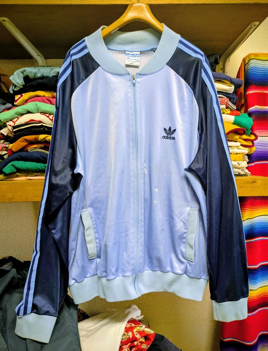 希少 80s ATP USA製 ADIDAS トラックジャケット ジャージ XL (検 suchmos yonce サチモス ヨンス RUNDMC) ビンテージ トレフォイル 古着拍卖