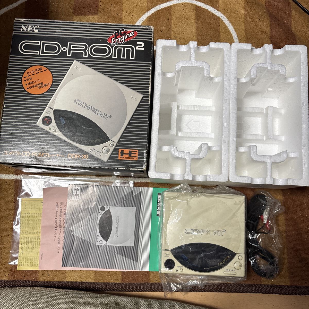 動作確認済 PCE NEC PCエンジン CD ROM2 ロムロム CDR-30 箱 説明書 あり拍卖