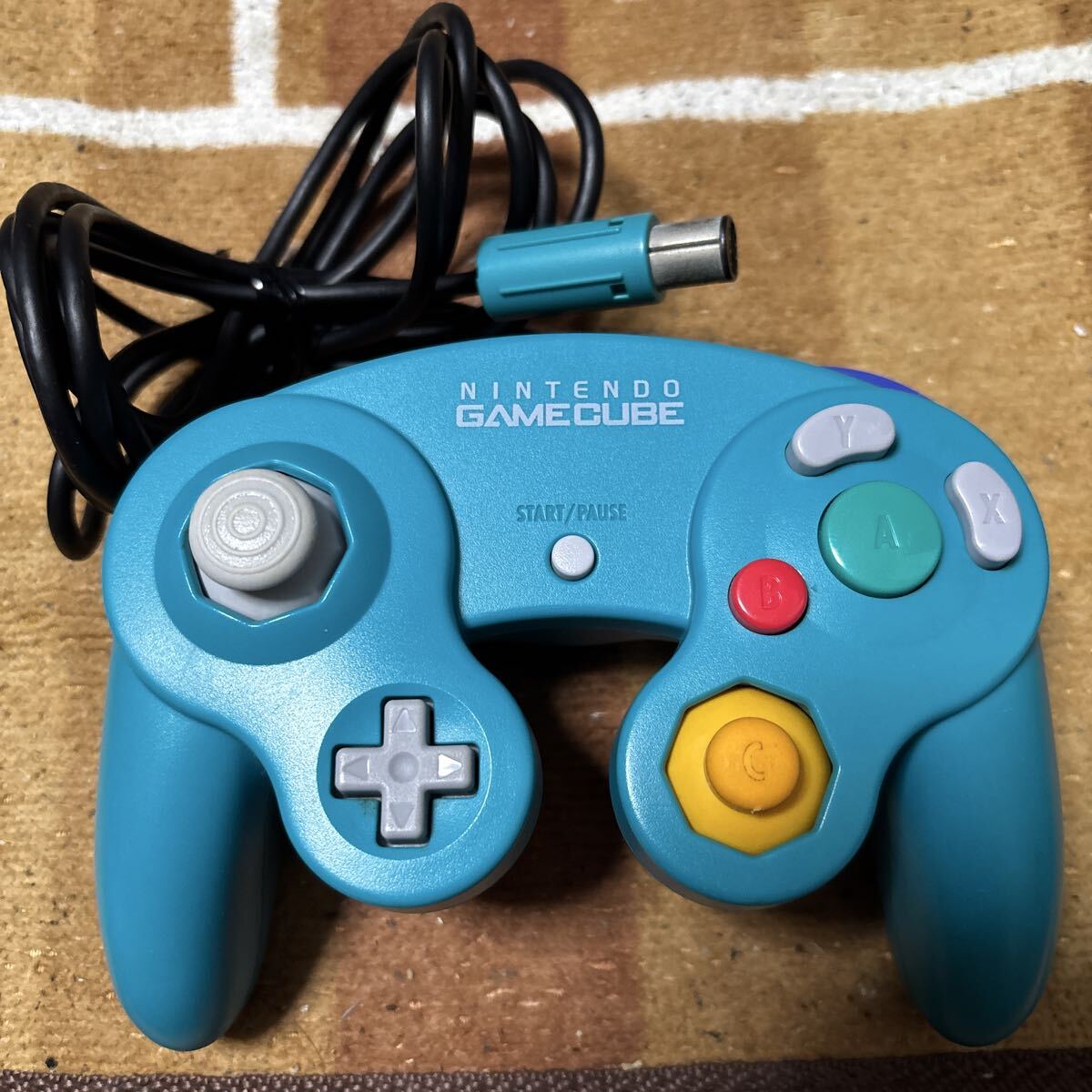 動作確認済 純正品 GC コントローラー エメラルド ブルー ニンテンドー ゲームキューブ DOL-003 Nintendo 任天堂 拍卖