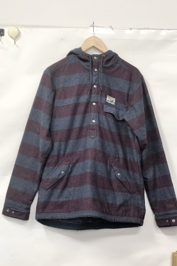 【送料無料】東京)◇patagonia パタゴニア リクレイムド ウール スナップT プルオーバー 50385 Mサイズ ブルーグレー ボルドー拍卖