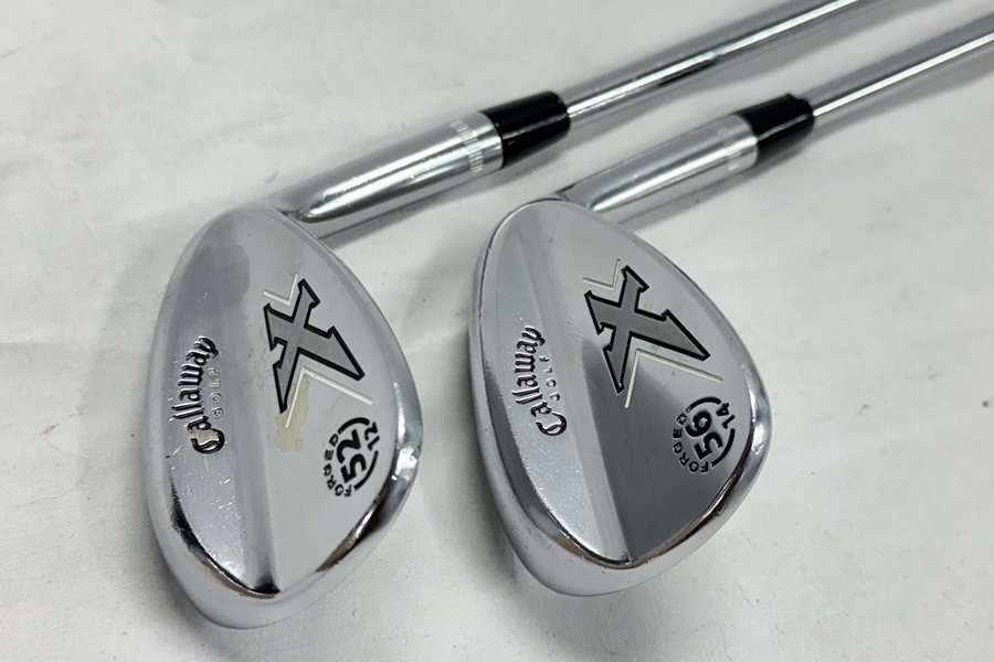 東京)◇Callaway キャロウェイ X FORGE エックスフォージド ミルキークロム 52 56 2本拍卖