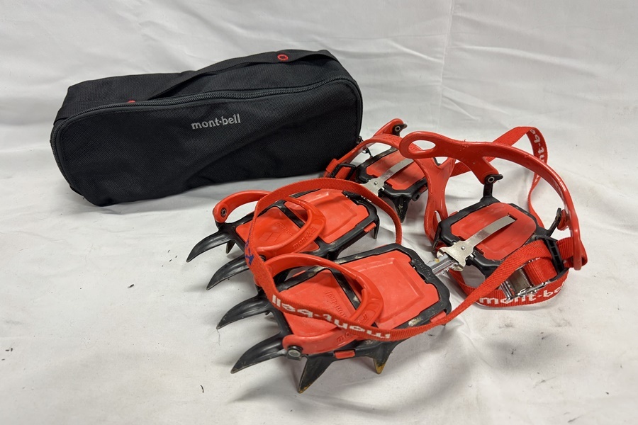 【送料無料】東京)◇mont-bell モンベル KAJITAX LXT-12 アイゼン ケース付き拍卖