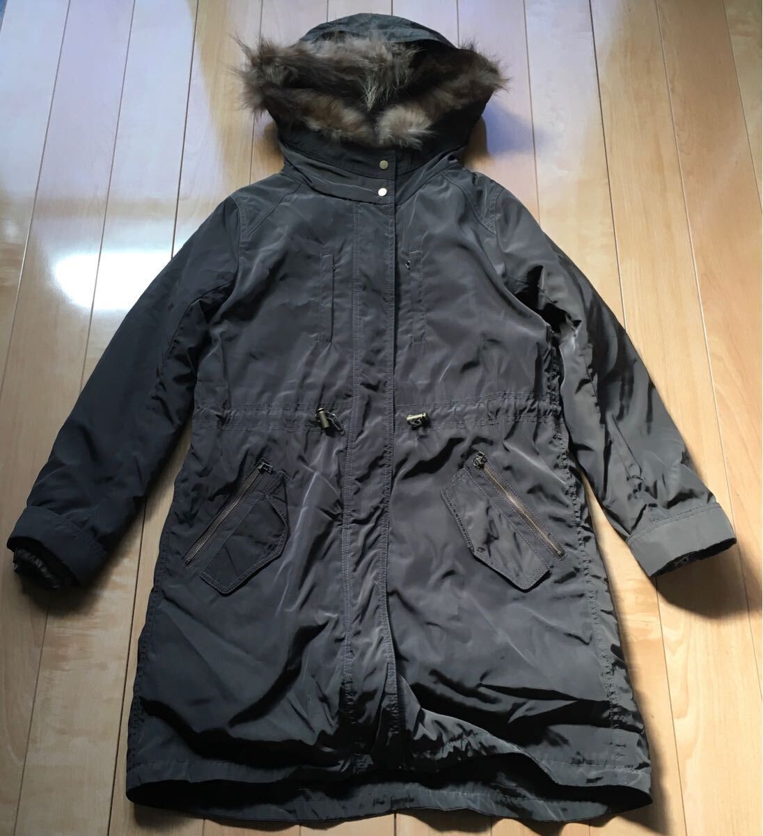 クロスプラス ダウンコート 602-6-3 レディース 9AR カーキ たぬき拍卖