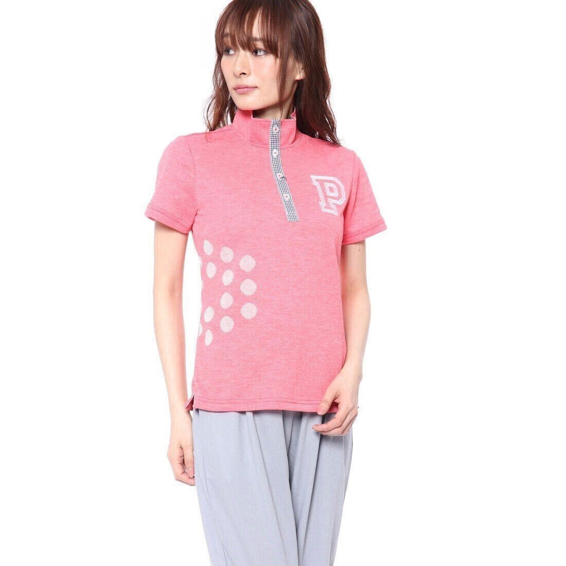 美品 プーマ ビッグ18ホールSSポロシャツ 定価9130円 540-1-334 レディース XL ピンク ゴルフ拍卖
