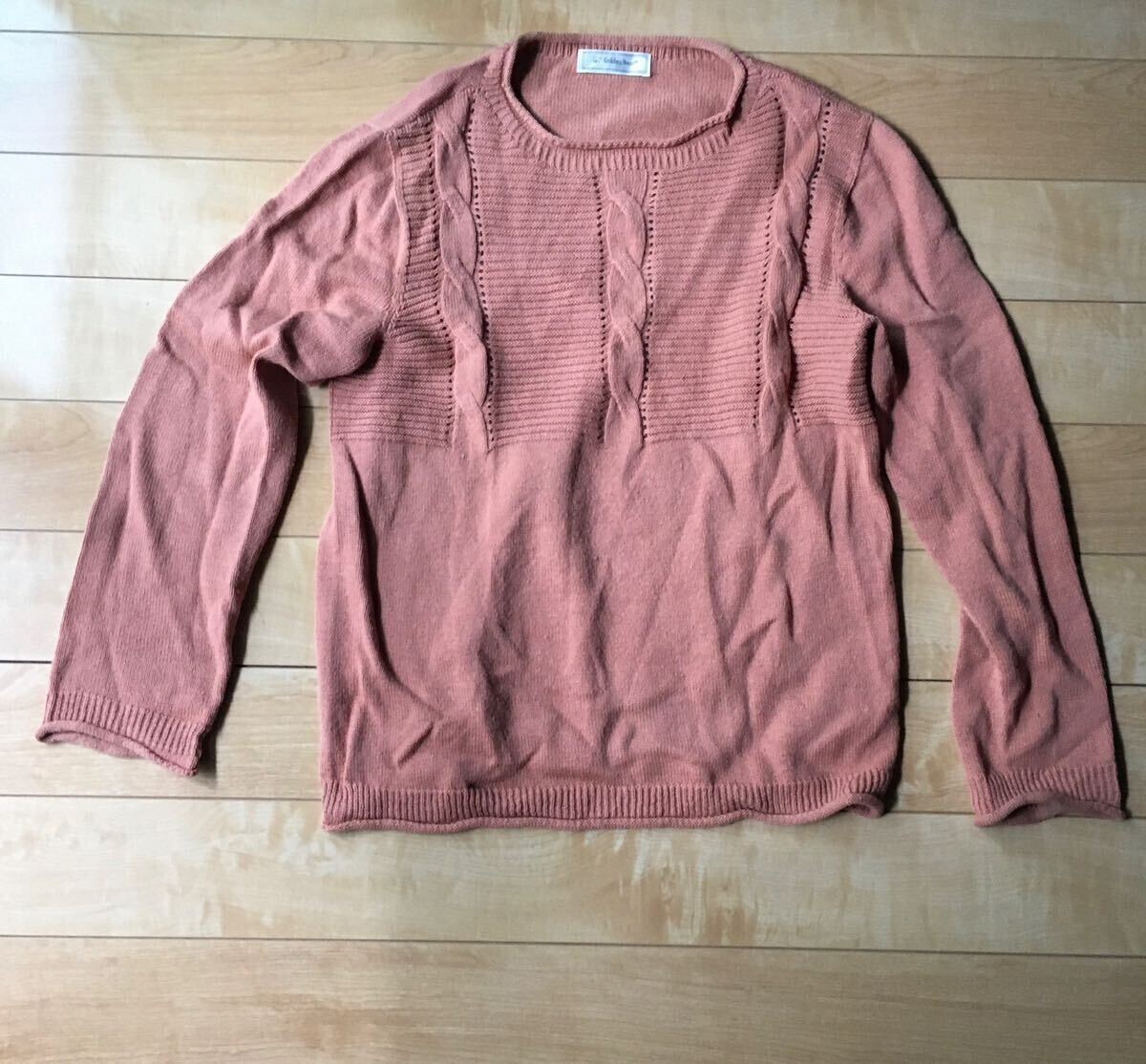 ゴールデンベア ニットセーター 587-1-317 ピンク L拍卖