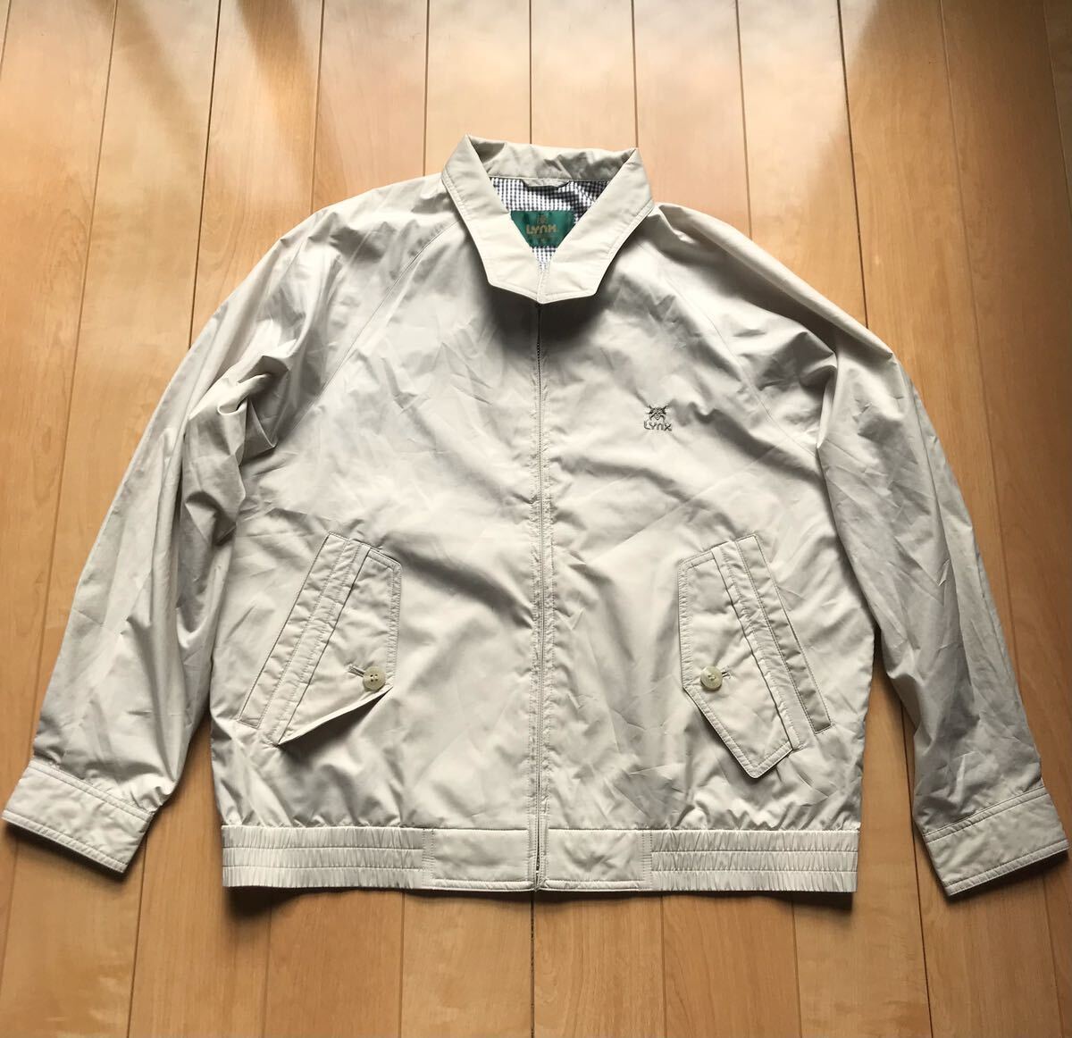 リンクス スイングトップ 127-1-360 メンズ M ベージュ ゴルフ拍卖